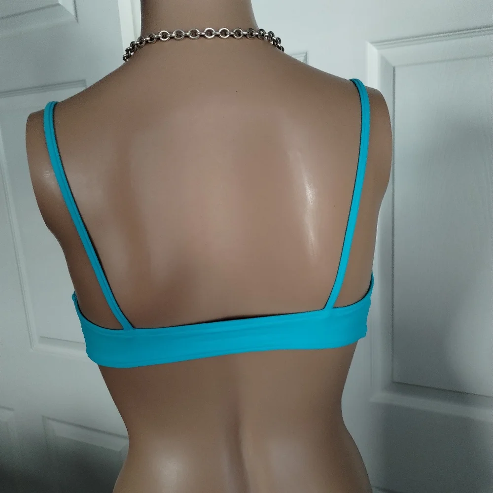 L Space Chic Turquoise Tie-Front Bikini XS - Picture 2 of 10